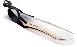 Крыло заднее FLINGER 24"-26", 78x614 мм на штырь для FAT BIKE полупрозрачный