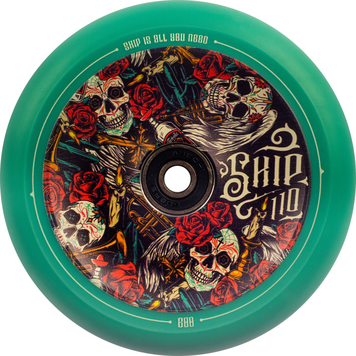 Колесо SKIP Mexico 110x24mm красно-серый