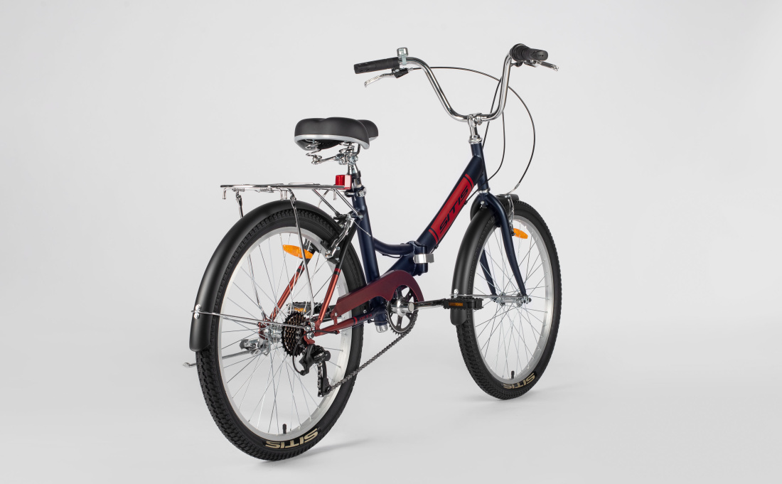 Велосипед SITIS POINT SPT-24-7SP 24" (2025) Blue-Burgundy