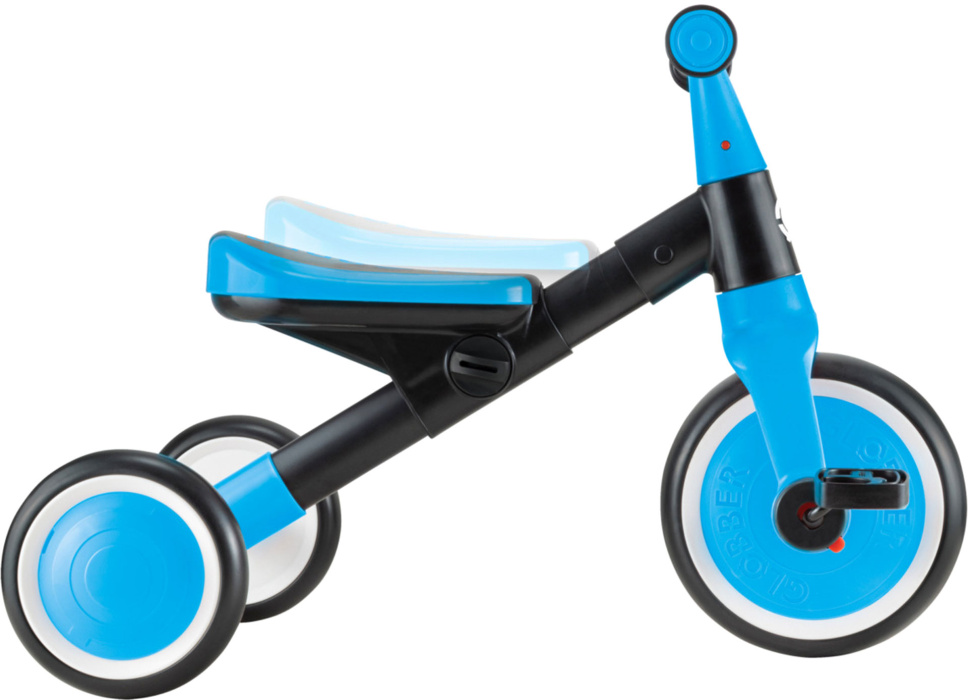 Беговел Globber LEARNING TRIKE 2 в 1 (2024) голубой