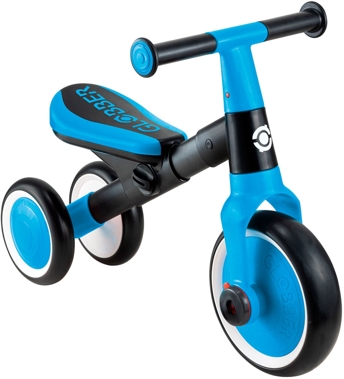 Велосипед-беговел Globber LEARNING TRIKE 2 в 1 (2025) голубой